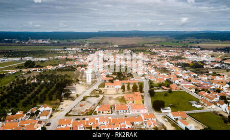 Luftbild foto Couco in Coruche Portugal. Stockfoto