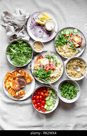 Gesundes Korn Schüssel Salat Stockfoto