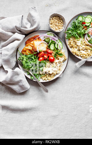 Gesundes Korn Schüssel Salat Stockfoto