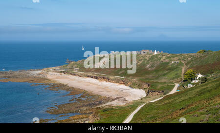 Clonque Bay Alderney (Blick nach Norden) Stockfoto