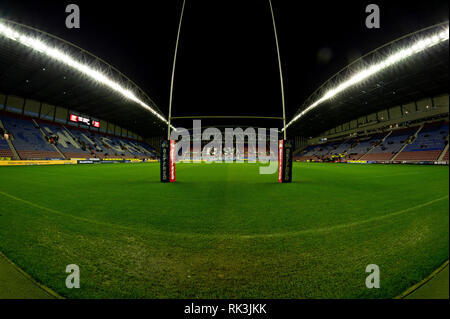 8. Februar 2019, DW Stadium, Wigan, England; Betfred Super League, Runde 2, Wigan Warriors vs Leeds Rhinos; DW Stadion vor dem Spiel Quelle: Richard Long/News Bilder Stockfoto