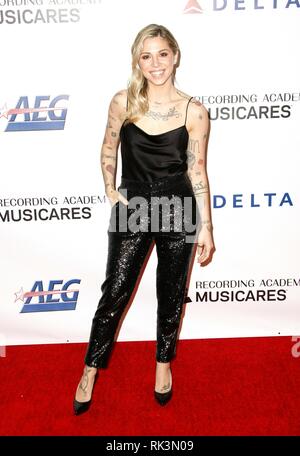 Los Angeles, USA. 08 Feb, 2019. LOS ANGELES, Ca - Februar 08: Christina Perri am MusiCares Person des Jahres Tribut im Los Angeles Convention Center, West Hall am Februar 8, 2019 in Los Angeles, Kalifornien statt. Foto: imageSPACE Stockfoto