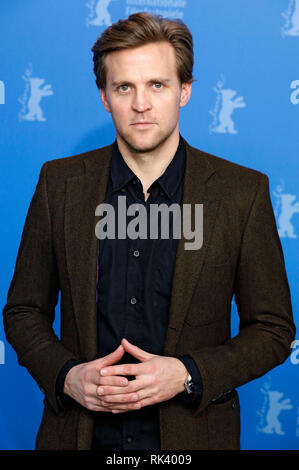 Berlin, Deutschland. 09 Feb, 2019. Tobias Santelmann während der "Pferde stehlen" fotoshooting an der 69. Internationalen Filmfestspiele Berlin/Berlinale 2019 im Hotel Grand Hyatt am 9. Februar 2019 in Berlin, Deutschland. Credit: Geisler-Fotopress GmbH/Alamy leben Nachrichten Stockfoto