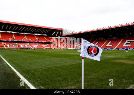 London, Großbritannien. 09 Feb, 2019. Der Blick auf das Tal während der efl Sky Bet Liga 1 Übereinstimmung zwischen Charlton Athletic und Southend United im Valley, London, England am 9. Februar 2019. Foto von Adamo di Loreto. Nur die redaktionelle Nutzung, eine Lizenz für die gewerbliche Nutzung erforderlich. Keine Verwendung in Wetten, Spiele oder einer einzelnen Verein/Liga/player Publikationen. Credit: UK Sport Pics Ltd/Alamy leben Nachrichten Stockfoto