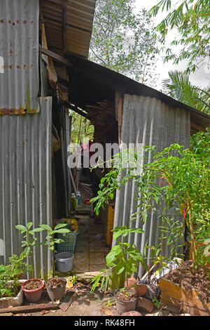 Can Tho, Vietnam - 30. Dezember 2017. Ein Haus in einem ländlichen Teil von Can Tho in Vietnam Mekong Delta Stockfoto