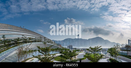 West Kowloon, Hong Kong May 04, 2019: Hongkong West Kowloon Station. Es ist die einzige Station in der Hong Kong Abschnitt und die Verbindung mit dem Festland Ch Stockfoto