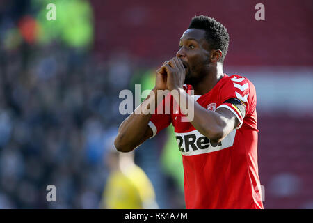 Middlesbrough ist John Obi Mikel während der Sky Bet Championship match Im Riverside Stadium, Middlesbrough. Stockfoto