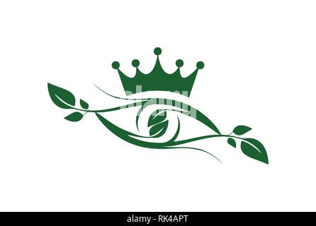 Abstrakte Auge König Natur Pflanze Vision Stock Vektor