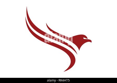 Abstrakte eagle Vector icon Logo Stock Vektor