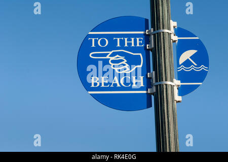 Zum Strand anmelden Lincoln City auf der Oregon Küste Stockfoto