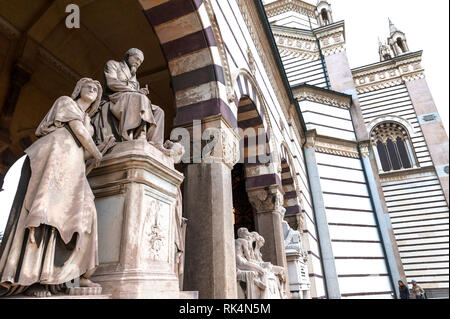 Besuchen Monumentaler Friedhof in Mailand, Italien Stockfoto