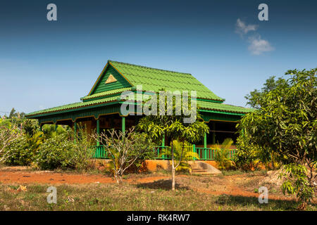 Kambodscha, Koh Kong Provinz, Chi Phat, Chhay Chrei, Green Farm House in der Nähe von Bodhi Baum Stromschnellen auf Piphot Fluss Stockfoto