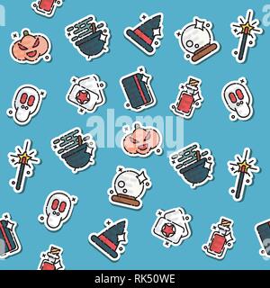 Farbige schwarze Magie Abwicklung. Trendy einfachen Vektor Symbol. Vector Illustration, EPS 10. Stock Vektor