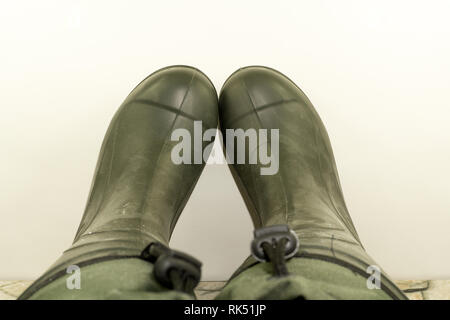 Stiefel EVA Ethylen-Vinylacetat-tolle Schuhe für Aktivitäten im Freien bei extremen Wetterbedingungen. Stockfoto