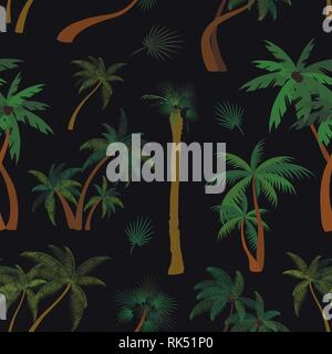 Palm collection Muster. Vector Illustration EPS 10. Stock Vektor