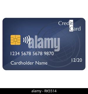 Realistische detaillierte Kreditkarte mit bunten abstrakt Design Hintergrund. Vector Illustration Design Stock Vektor