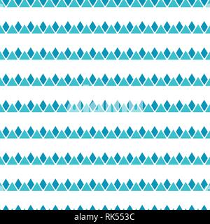 Nahtlose Muster als Symbol der Berge oder Wasser. Geometrische. Vektor Stock Vektor