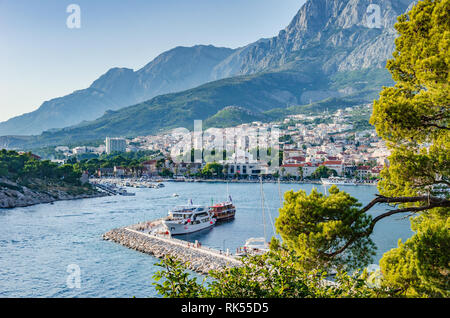 Makarska, Makarska Riviera, Kroatien Stockfoto