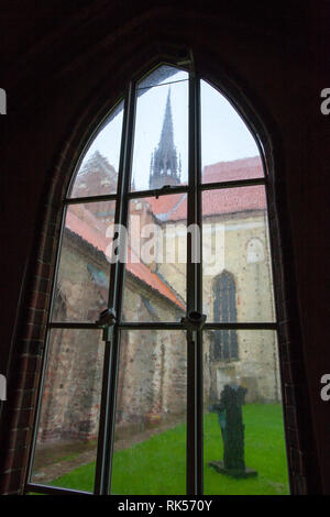 Blick von der Schwahl Dom zu Schleswig, Schleswig, Schleswig-Holstein, Deutschland, Europa Stockfoto