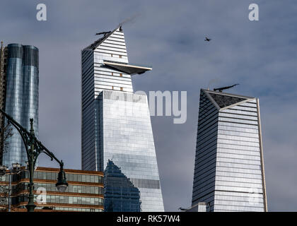 New York, USA. 12. JAN 2019. Neue Wolkenkratzer in New York City's Hudson Yards gebaut sind die Änderung der Skyline von Lower Manhattan. Foto von Enrique S Stockfoto