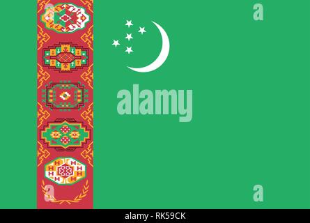 Vektor Flagge Usbekistan. Republik Usbekistan button Flagge Stock Vektor