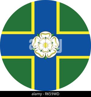Vektor Symbol Fahne von Norden, Yorkshire, Nordengland, Vereinigtes Königreich Stock Vektor