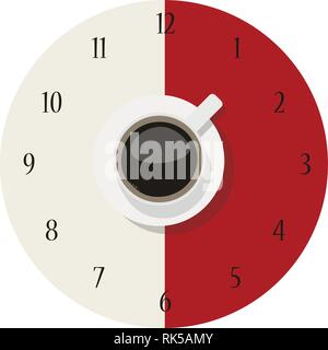 Kaffee Plakat werbung Flayers Vector Illustration. Eine Pause es ist Kaffee Zeit in Anspruch nehmen. Stock Vektor