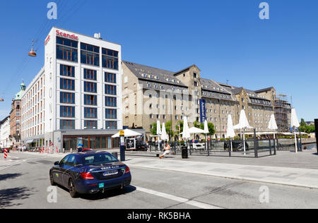 Kopenhagen, Dänemark - 27. Juni 2018: Das Scandic Hotel und Hotel Admiral Stockfoto