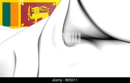 3D-Naval Ensign von Sri Lanka. 3D-Darstellung. Stockfoto