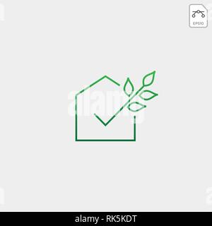 Prüfen sie die Genehmigung der Landwirtschaft eco Natur logo Vorlage Symbol Vektor isoliert Stock Vektor