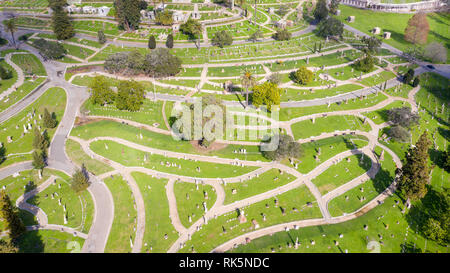 Bergblick Friedhof, Oakland, CA, USA Stockfoto