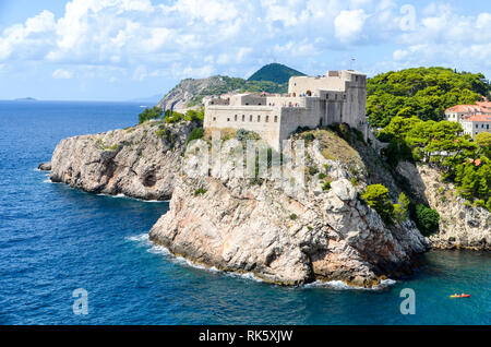 Festung Lovrijenac, Dubrovnik, Kroatien Stockfoto