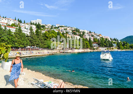 Küste in Neum, Bosnien und Herzegowina Stockfoto