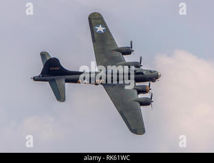 B17 Flying Fortress Sally B an der Flying Legends Airshow Duxford 2018 Stockfoto