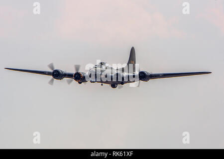 B17 Flying Fortress Sally B an der Flying Legends Airshow Duxford 2018 Stockfoto