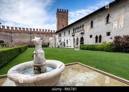 Castelvecchio Museum in der Stadt Verona, Italien Stockfoto