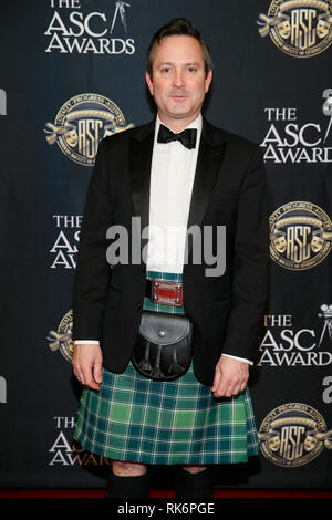 Kalifornien, USA. 10. Feb 2019. Kalifornien, USA. 10. Feb 2019. Schauspieler Thomas Lennon stellt auf der 33. jährlichen ASC Awards und der amerikanischen Gesellschaft der Kameraleute 100-jähriges Bestehen Feier am Ray Dolby Ballroom am Hollywood & Highland, Samstag, 9. Februar 2019 in Hollywood, Kalifornien. Foto von Danny Moloshok/Moloshok Fotografie, Inc./imageSPACE/MediaPunch Credit: MediaPunch Inc/Alamy Live News Credit: MediaPunch Inc/Alamy leben Nachrichten Stockfoto