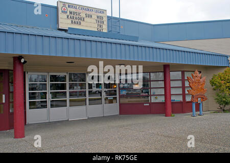 Royal Canadian Legion Gebäude Maple Ridge, British Columbia, Kanada. Stockfoto