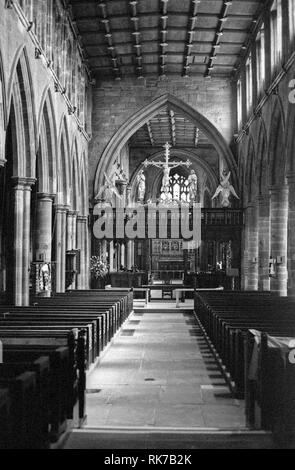 Wakefield Kathedrale, formal die Kathedrale Kirche aller Heiligen. Wakefield ist die Kathedrale für die Kirche von England's Diözese Wakefield, Yorkshire. Stockfoto