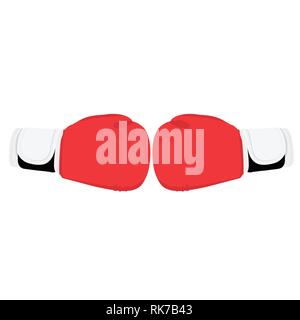 Boxhandschuhe Kampf Symbol. Schlacht emblem Design template Vector Illustration. Stock Vektor
