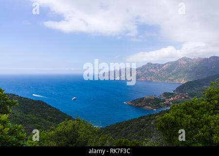 Girolata, Korsika, Frankreich Stockfoto