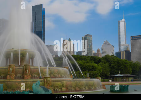 Buckingham Brunnen Chicago Stockfoto