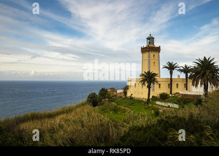 Kap Spartel, Landzunge am Eingang der Straße von Gibraltar, 12 km westlich von Tanger, Marokko. Stockfoto