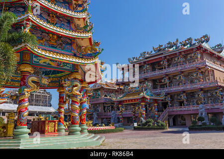 Chinesischer Tempel, buddhistische Heiligtum in Chon Buri, Thailand Stockfoto