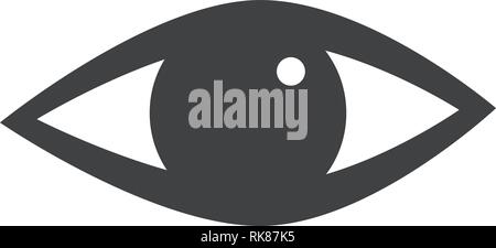 Einfachen vektor Symbol Auge. Stock Vektor