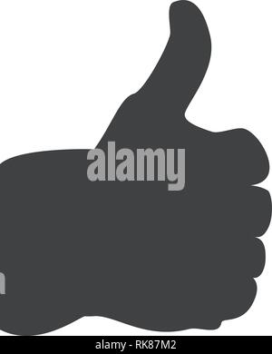 Vektor wie Teilen Zeichen oder Symbol. Daumen, Finger flach Symbol oder die Schaltfläche Stock Vektor