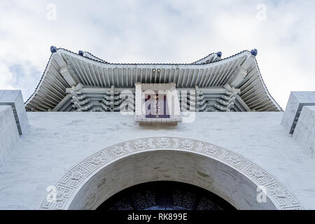 Zeichen der Nationalen der Chiang Kai-Shek Memorial Hall in Taipeh, Taiwan. Stockfoto