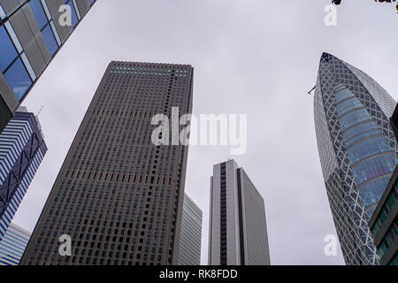 Mode Gakuen Cocoon Tower ist ein 204 Meter (669 ft), 50-stöckigen Bildungseinrichtung im Nishi-Shinjuku Bezirk in Shinjuku, Tokyo, Japan. Stockfoto