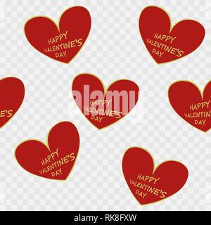 Vektor nahtlose Muster der Herzen Hintergrund. Endlose Abbildung kann für Tapeten verwendet werden, musterfüllungen, Webseite, Hintergrund, Oberflächenstrukturen, ich Stock Vektor