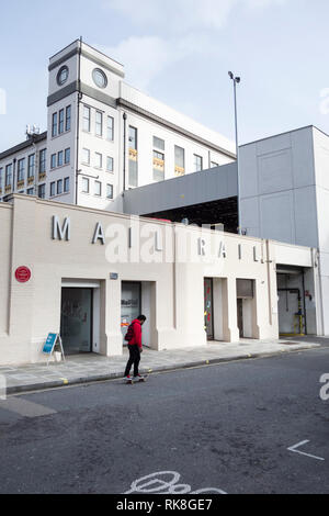 Mail Rail Museum im Mount Pleasant Mail Centre, Farringdon Road, London, EC1, England, UK Stockfoto
